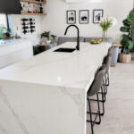 white and black kitchen